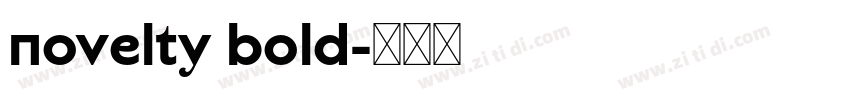 Novelty Bold字体转换